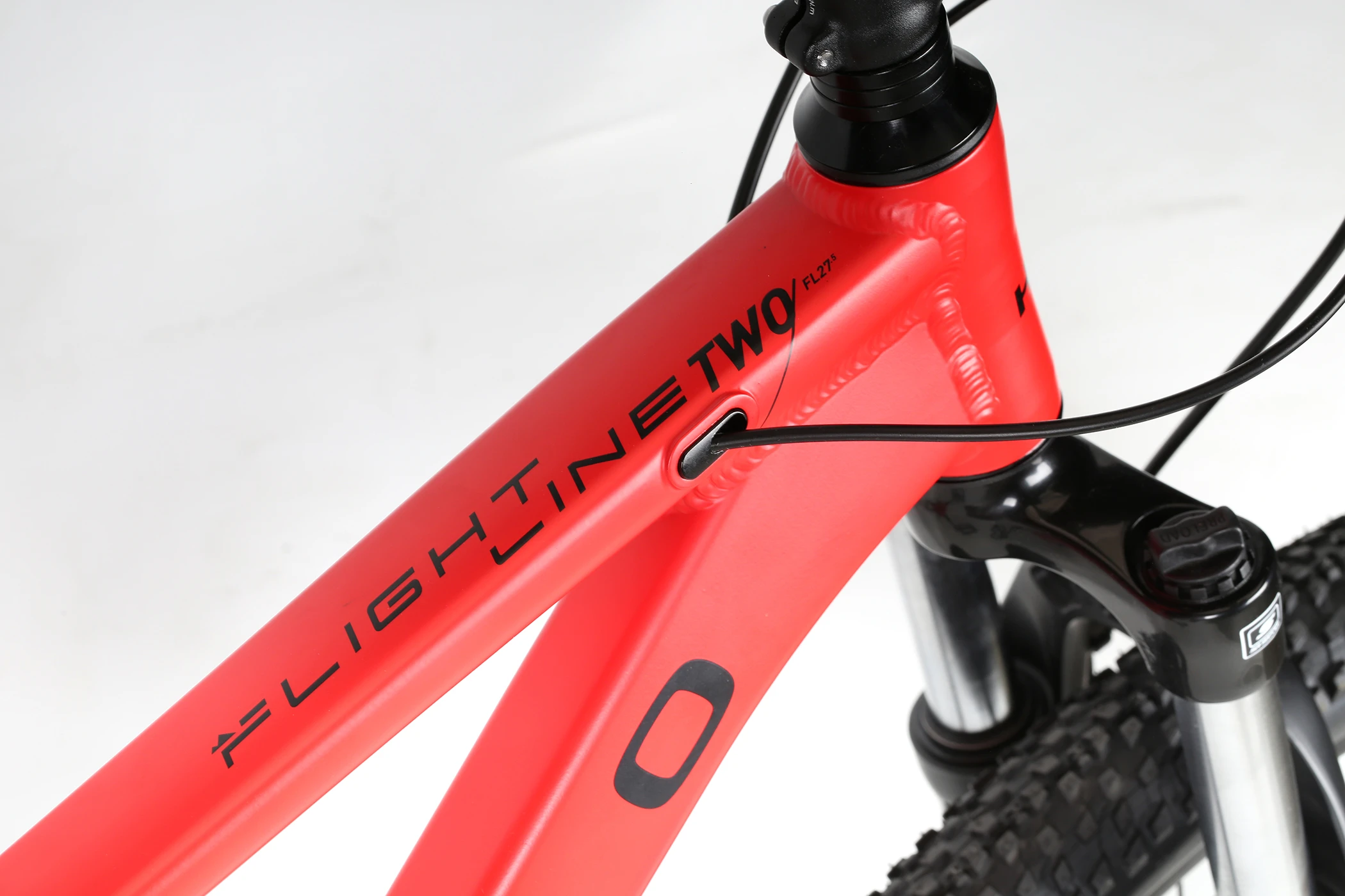 2021 Haro MTB FL Two 275 Rosso Red Detail Front Frame